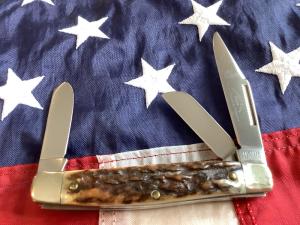 Colonel Coon Premium Stockman Knife w Great Stag Handles -NOS