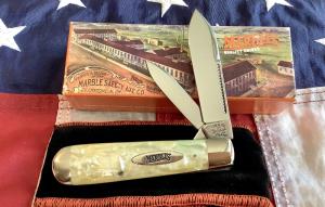 Marbles Gladstone MI -MSA -English Jack Knife w Imitation Pearl Handles -NOS in Orig box