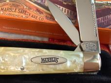 Marbles Gladstone, MI -MSA -English Jack Knife w/ Imitation Pearl Handles -NOS in Orig box