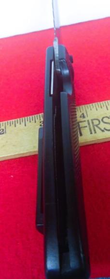 FROST FLYING FALCON 5" PART SERRATED UNUSED BLACK SCALES STAINLESS ROSTFREI