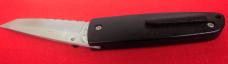 FROST FLYING FALCON 5" PART SERRATED UNUSED BLACK SCALES STAINLESS ROSTFREI