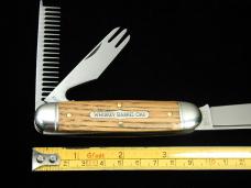 Great Eastern Cutlery GEC Smooth Whiskey Barrel Oak Beer and Sausage Knife Made in USA 352325