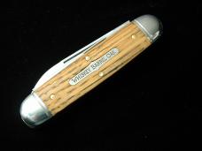 Great Eastern Cutlery GEC Smooth Whiskey Barrel Oak Beer and Sausage Knife Made in USA 352325