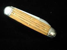 Great Eastern Cutlery GEC Smooth Whiskey Barrel Oak Beer and Sausage Knife Made in USA 352325