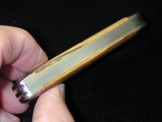 Great Eastern Cutlery GEC Smooth Whiskey Barrel Oak Beer and Sausage Knife Made in USA 352325