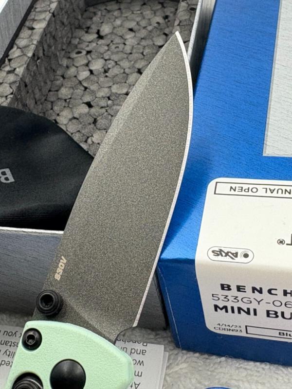 Benchmade 533GY-06 Mini Bugout New In Box Made In USA Been Discontinued