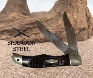 Case XX 1978 USA 2 Dot 6265 SAB Folding Hunter Knife CARBON STEEL BLADES 168
