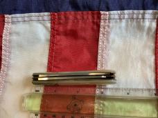 Vintage Parker Cutlery Bullet Knife w/ Flashy Gold Lip Pearl Handles & Eagle Abalone Pearl Insert