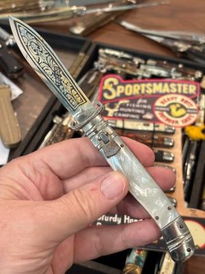 Rare Dagger Blade Decorated Toledo with Sheath