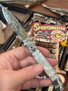 Rare Dagger Blade Decorated Toledo with Sheath
