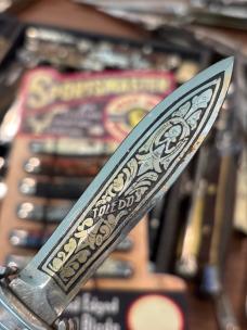 Rare Dagger Blade Decorated Toledo with Sheath