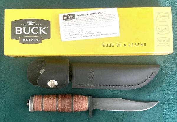 Buck Brahma 117C Stacked Leather 2016 NOS/NIB
