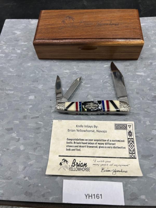 NEW-Brian Yellowhorse knife Model #YH161 NEW-Brian Yellowhorse knife Model #YH161