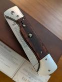 AGA CAMPOLIN "HANNIBAL" BARBEQUE SWITCHBLADE KNIFE IN SNAKE WOOD NIB