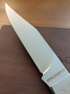 AGA CAMPOLIN "HANNIBAL" BARBEQUE SWITCHBLADE KNIFE IN SNAKE WOOD NIB
