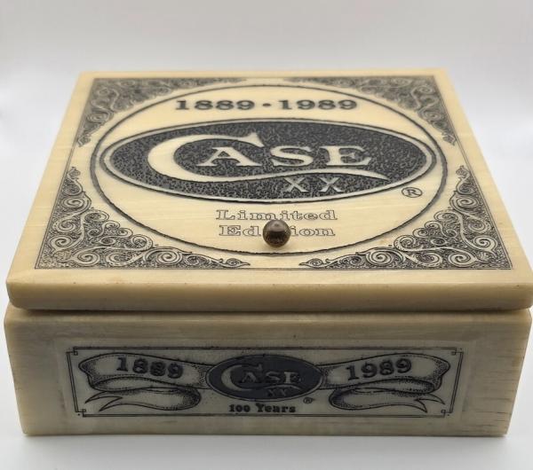 RARE CASE XX JOB CASE 100TH ANNIVERSARY TRAPPER – MASTODON IVORY HANDLES – STUNNING DISPLAY SET