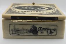 RARE CASE XX JOB CASE 100TH ANNIVERSARY TRAPPER – MASTODON IVORY HANDLES – STUNNING DISPLAY SET