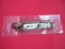 Italian MEDICI Style Stag Swing Guard STILETTO Switchblade Knife