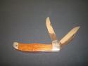 QUEEN RAWHIDE SERIES 4200 USA 440 STAINLESS TRAPPER KNIFE 1982