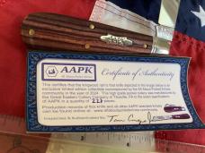 AAPK 2024 Great Eastern, GEC Tidioute Cutlery, 933124 w/ Beautiful Kingwood Handles -NOS