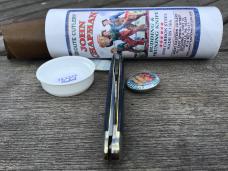 Great Eastern Cutlery 383225 Budding and Pruning Knife John Chapman Faded Denim Blue Micarta