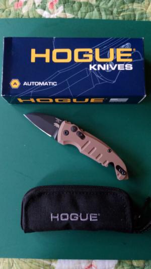 Hogue Elishewitz A01-Microswitch AUTO Folding Knife CPM-154 Cerakote Blade Made in U.S.A. New