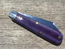 Great Eastern Cutlery 143223 Northfield Gentleman Jack Purple Phlox Smooth Bone