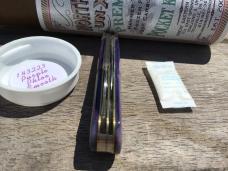 Great Eastern Cutlery 143223 Northfield Gentleman Jack Purple Phlox Smooth Bone