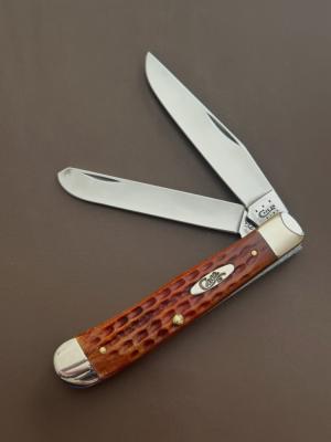 Case 2013 Pocket Worn Harvest Orange Full Size Trapper w/box