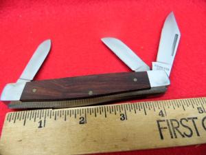 4-1/4" STOCKMAN WOOD HANDLE STAINLESS STEEL BLADE FROM STORAGE MINT UNUSED