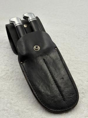 Buck Sportsman Set 115 With Double Flap Heavy Leather Sheath Made In USA