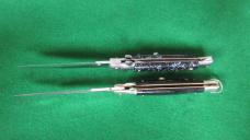 LOT of 2 STILETTOS One JAPAN Stainless Steel Pick Lock, One Stiletto Brand Kit Knife 