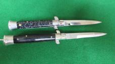 LOT of 2 STILETTOS One JAPAN Stainless Steel Pick Lock, One Stiletto Brand Kit Knife 