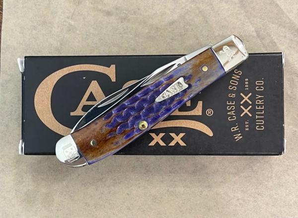 Case XX 1/100 PBJ Mini Trapper with engraved bolsters 