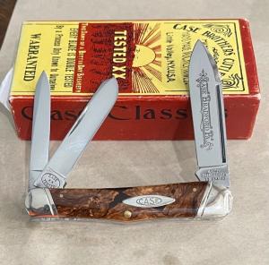 730109X Case Brothers whittler COA says 1 of 55 but serial number on blade is 000