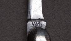 Rare Early Schrade Cut Co with Awl Punch Blade '06 '07 Patent Jigged Bone 