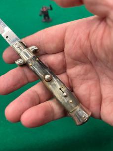 CHEAP AS CHIPS! Vintage 7” INOX in Pill Stamped Picklock Stiletto 1950’s