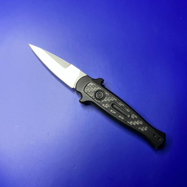 Kershaw Launch 12 Mini Stiletto Automatic Knife Gray/CF 7125 Kershaw Launch 12 Mini Stiletto Automatic Knife Gray/CF 7125