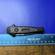 Kershaw Launch 12 Mini Stiletto Automatic Knife Gray/CF 7125