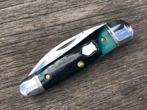 Great Eastern Cutlery Northfield 190120 Little Rattler Blue Teal Natural Bone