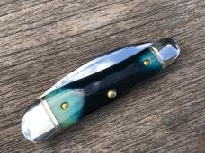 Great Eastern Cutlery Northfield 190120 Little Rattler Blue Teal Natural Bone