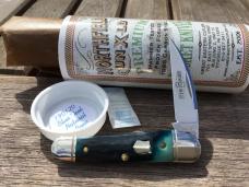 Great Eastern Cutlery Northfield 190120 Little Rattler Blue Teal Natural Bone