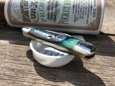 Great Eastern Cutlery Northfield 190120 Little Rattler Blue Teal Natural Bone