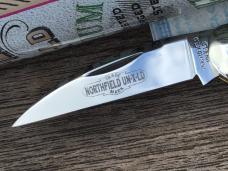 Great Eastern Cutlery Northfield 190120 Little Rattler Blue Teal Natural Bone