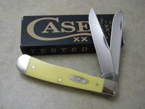 Case XX USA 5 Dot 3254 Yellow Trapper Knife NIB
