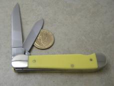 RARE Case XX USA EZ 49 Cv Yellow Trapper Knife c. 1990's