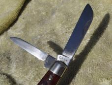 Case XX 1940-65 4 Blade Congress Jigged Red Bone 4" Closed No Damage No repairs Factory Snap