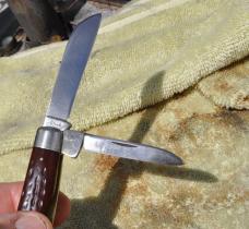 Case XX 1940-65 4 Blade Congress Jigged Red Bone 4" Closed No Damage No repairs Factory Snap