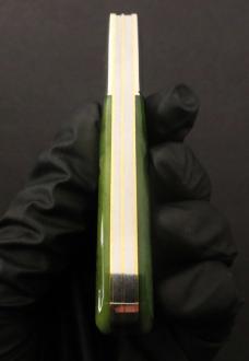 Great Eastern Cutlery #77 Northfield Barlow *Satin* Pickle Green Marrow Bone GEC 771225