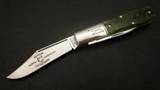 Great Eastern Cutlery #77 Northfield Barlow *Satin* Pickle Green Marrow Bone GEC 771225